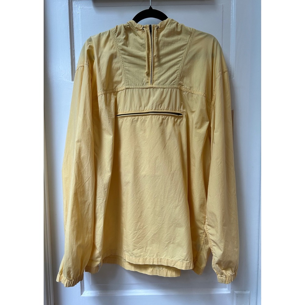 Polo Jeans Co Ralph Lauren Yellow Cotton Anorak Hooded Windbreaker Jacket XL